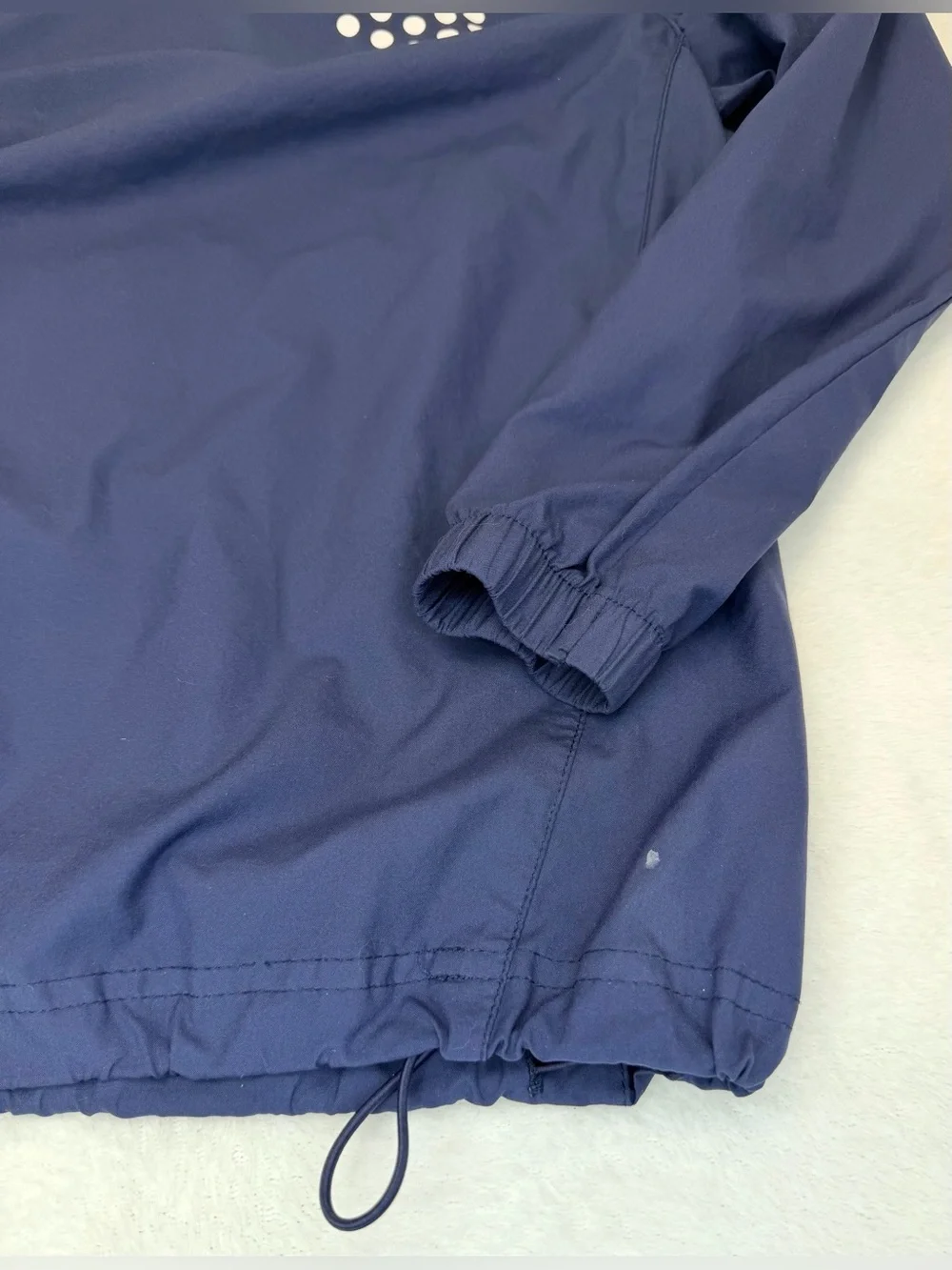 Puma Boys WindCell 1/4 Zip Windbreaker Jacket Navy Blue Size Small S 7 8